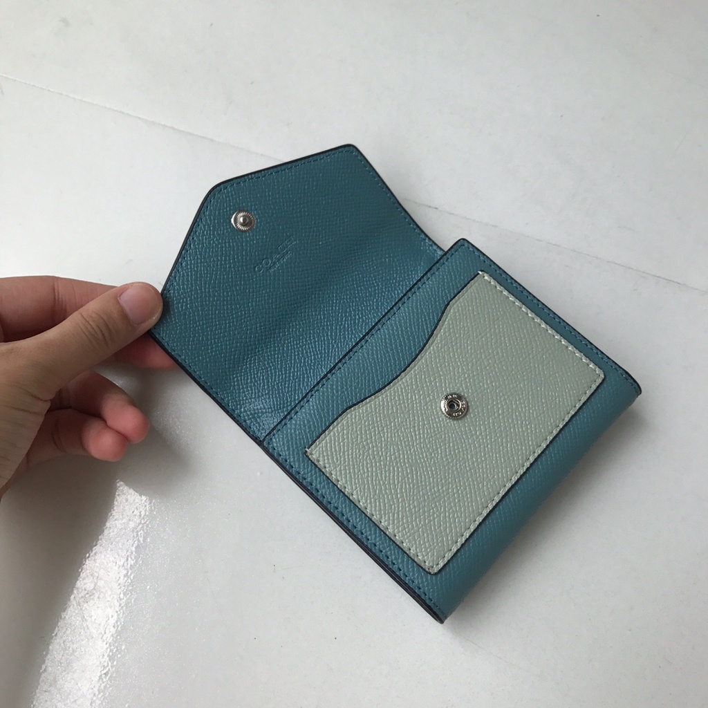 Ví nữ có dây kéo bằng da PU mới của COACH / 27252