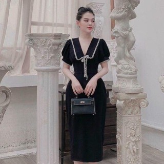 Váy Tiểu Thư Ren Nhũ Nơ Xinh Xắn 🎁 ༷