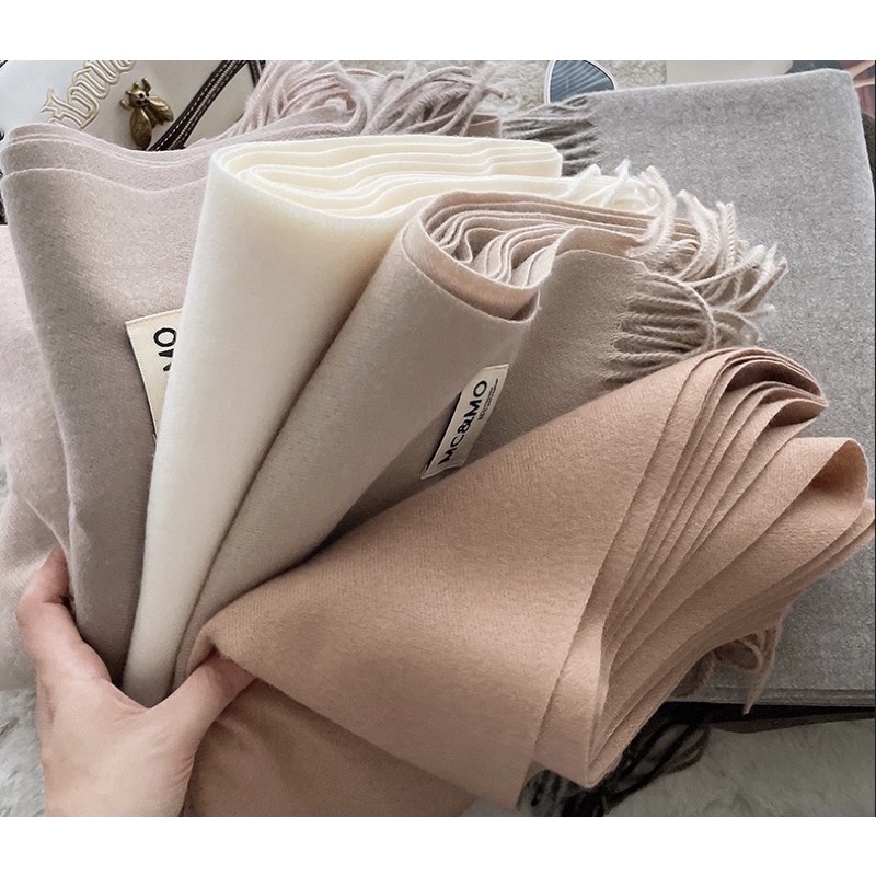 Khăn len quàng cổ MC&MO mềm mịn màu vintage phong cách Hàn Quốc