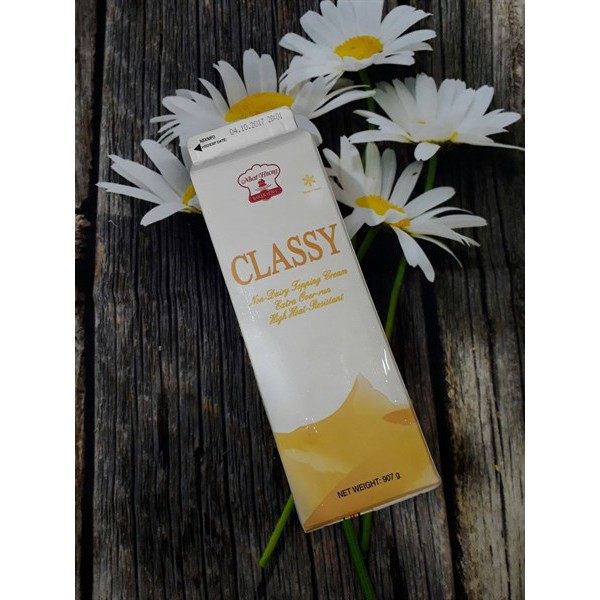 Kem Trang Trí ⚡ GIÁ SỐC ⚡ kem Topping Classy Whip 1L dùng để phủ và trang trí lên các bánh.