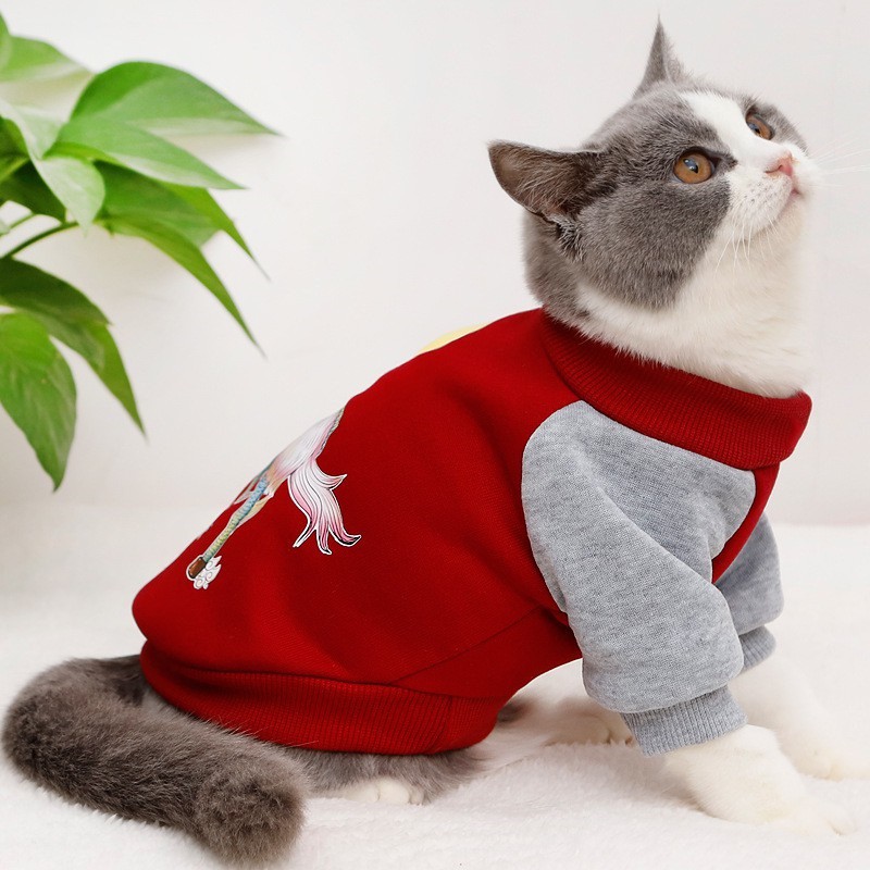 Áo cho chó mèo vải len lông cừu nhiều mẫu cute