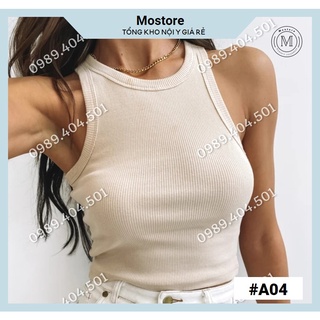 Áo ba lỗ nữ basic thun tăm ôm dáng siêu đẹp 🖤 a04