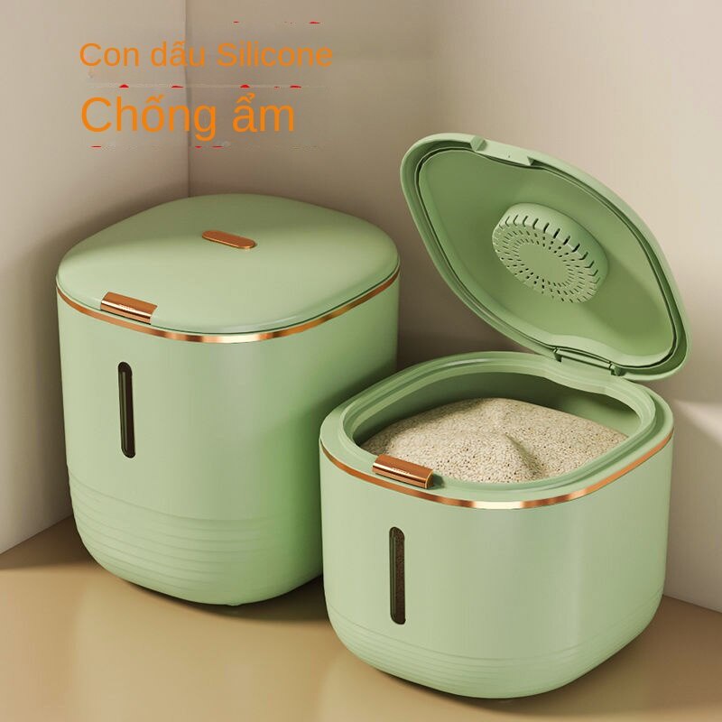 Thùng Đựng Gạo / Bột Chống Ẩm Chống Côn Trùng Chất Liệu Dày Dặn Tiện Dụng Cho Gia Đình
