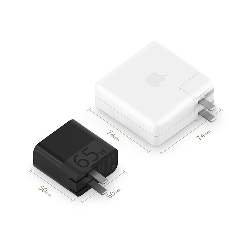[người bán địa phương] Bộ sạc nhanh PD ZMI 65W 1 Cổng USB-C HA712 (Đen) cho Macbook, iPad, iPhone, các dóng Android, Lap