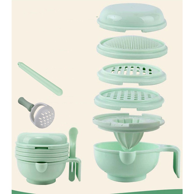 Bộ chế biến ăn dặm cho bé HINATA - 9 chi tiết CX02