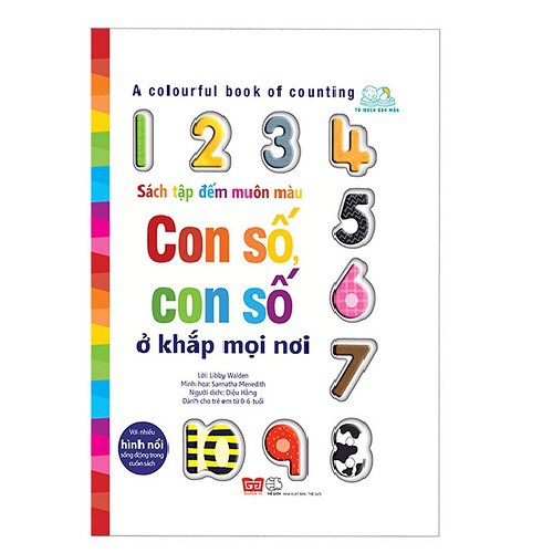 Sách - A colourful book of counting - Sách tập đếm muôn màu - Con số, con số ở khắp mọi nơi