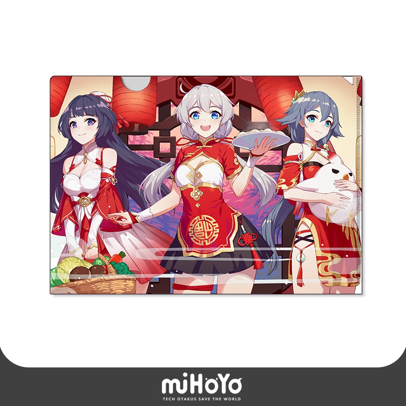 [miHoYo Official x HI3VNSHOP][Order] Set 8 túi đựng tài liệu A4 CG Game 2019 Honkai Impact 3