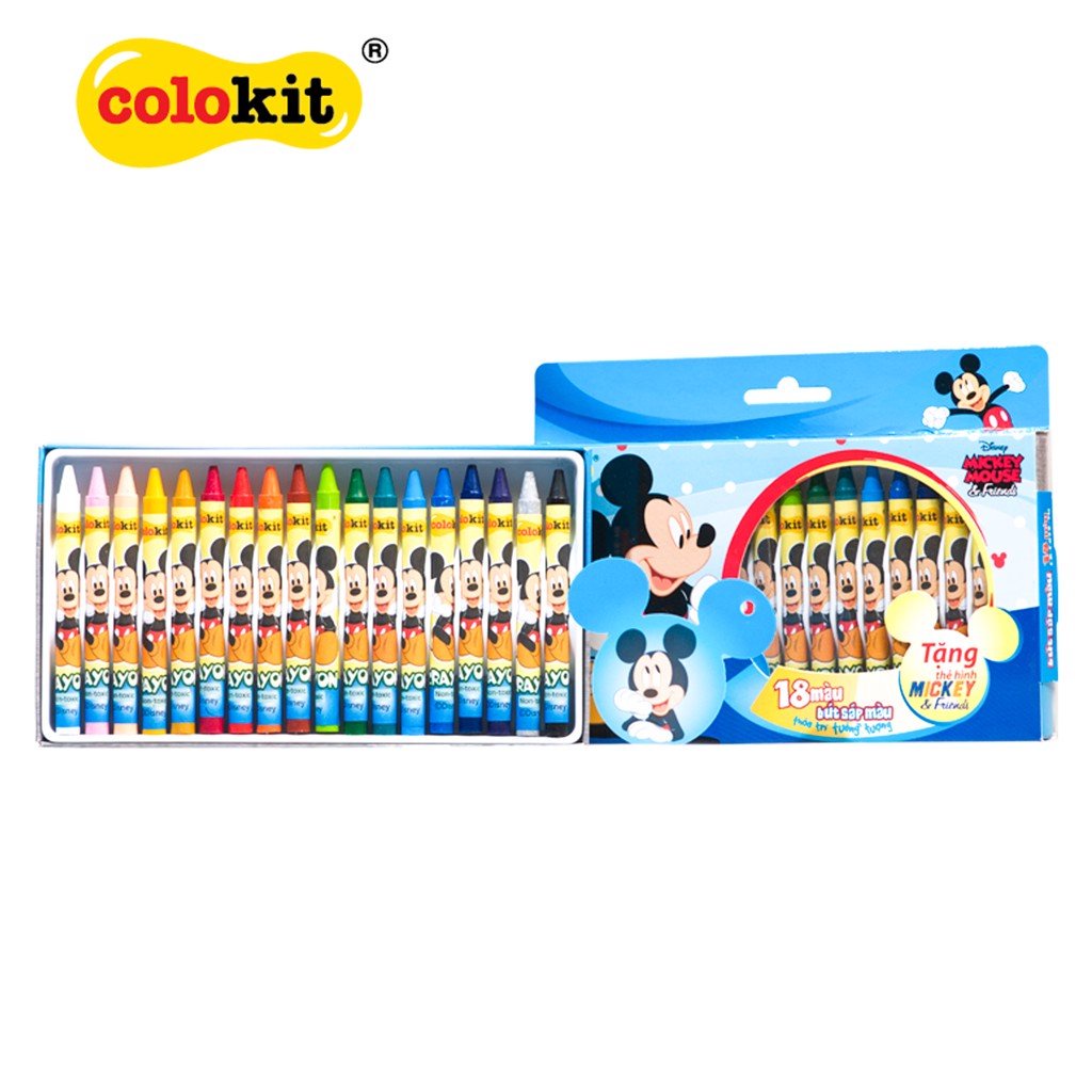 Bút sáp 24 màu Thiên Long- Colokit Disney Mickey CR-C030/MI