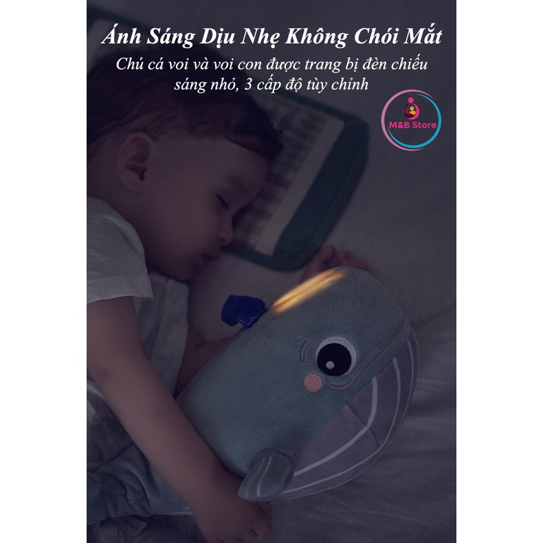 Thú Bông Ru Ngủ Siêu Mềm Mịn, Nhạc Trắng, Đèn Dịu Nhẹ - BabyCare