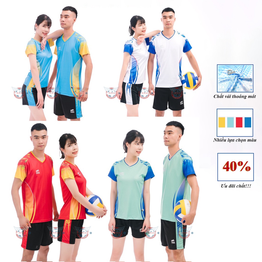 Bộ Quần Áo Bóng Chuyền Nam Nữ Z02- Bộ quần áo bóng chuyền tay ngắn - Đồ bóng chuyền cao cấp ⚡