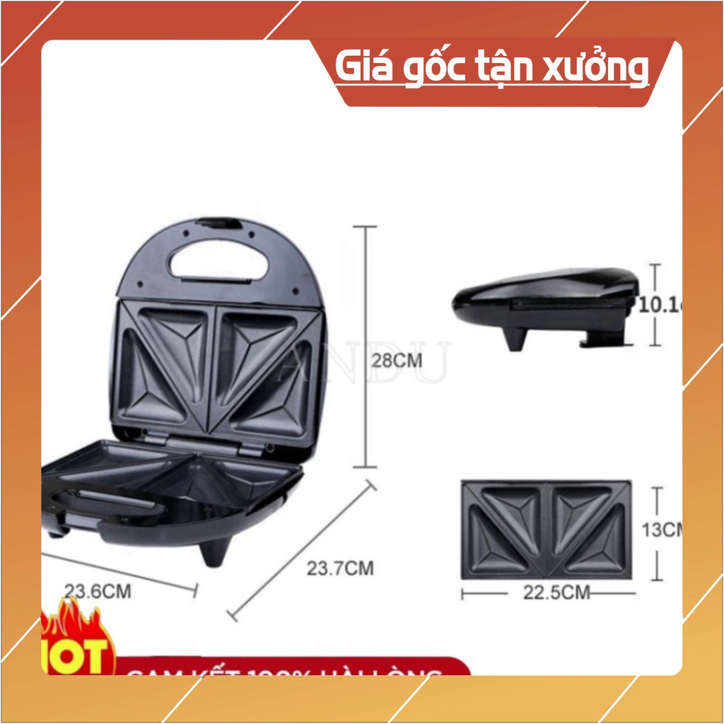 Máy Kẹp Nướng Bánh Mì NIKAI, Ép Bánh Sandwich, Rán Trứng, Làm Đồ Ăn Sáng, Nướng Thịt 2 Mặt Đa Năng 💖 - BNT Mart