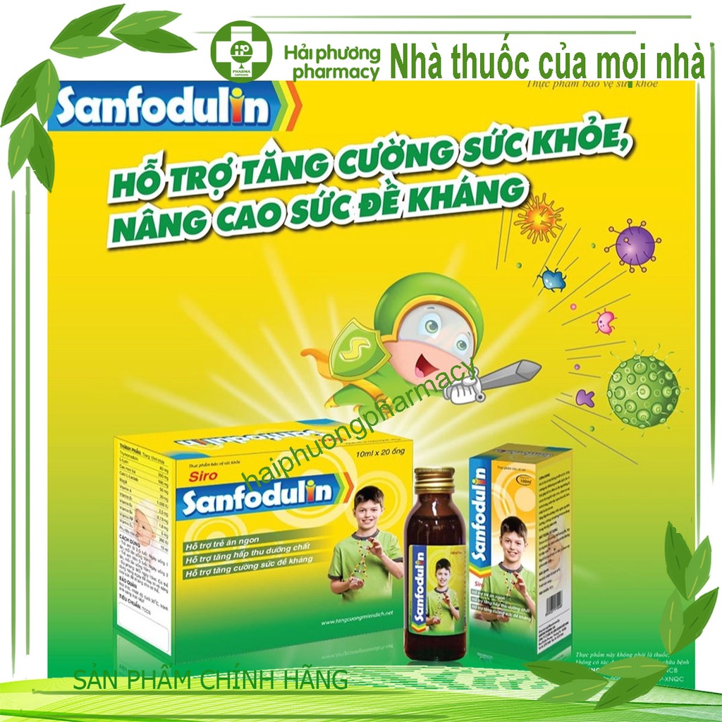 Sanfodulin+ Siro tăng sức đề kháng cho bé, giúp trẻ ăn ngon, bổ sung keo ong từ Hàn Quốc