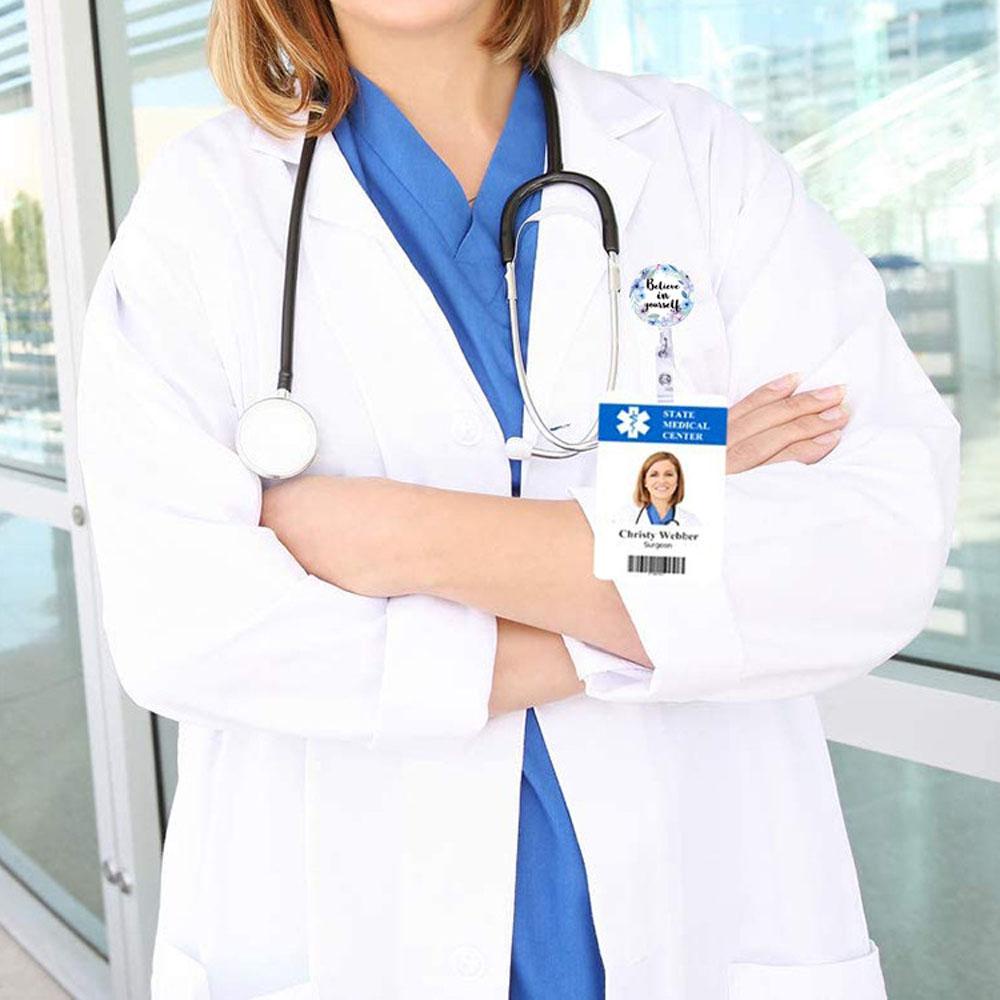 LANFY Dây Đeo Thẻ Tên Có Thể Thu Gọn Tiện Dụng Cho Văn Phòng