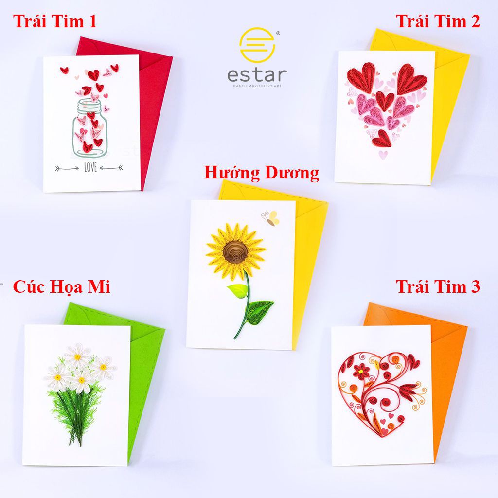 [QUÀ TẶNG SINH NHẬT BẠN GÁI]Gương Mini, Gương Thêu Tay - Tặng 1 Thiệp Giấy Xoắn Quilling Siêu Đẹp