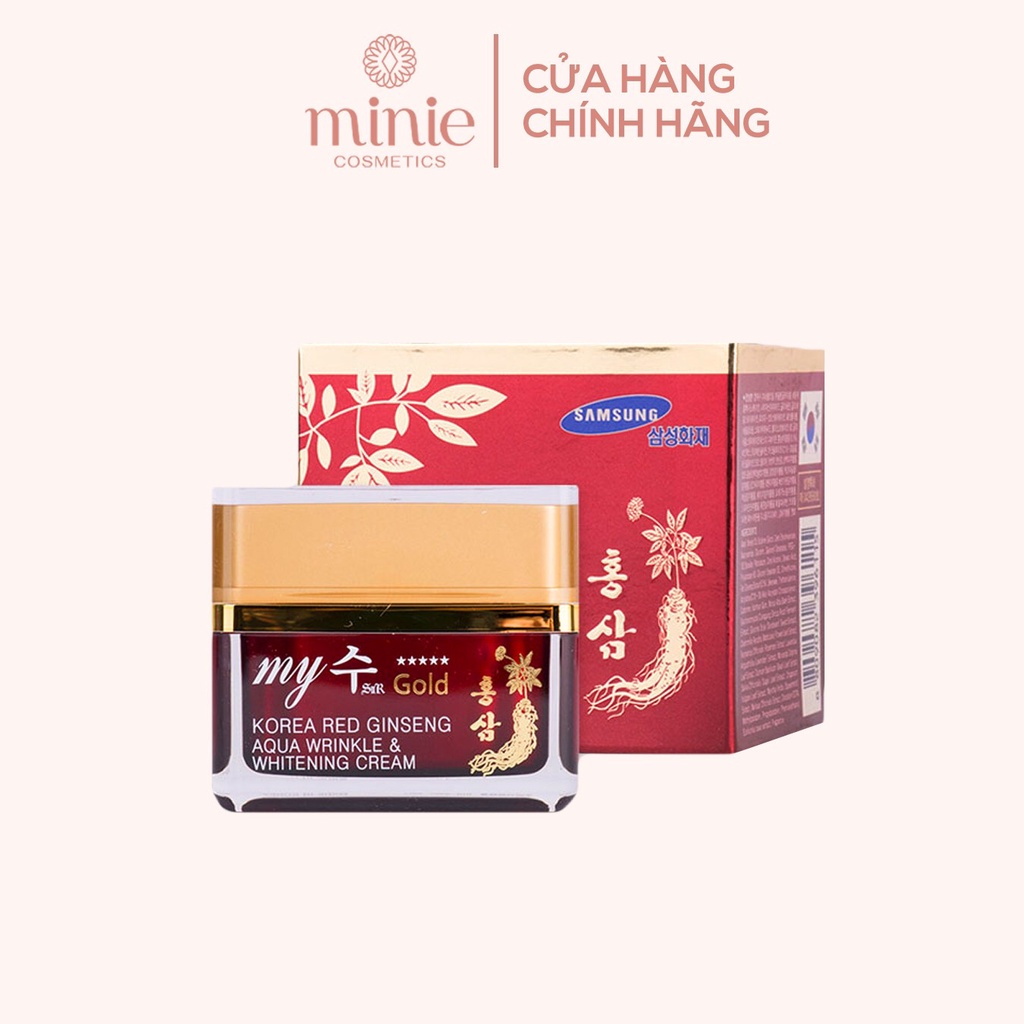 Kem Dưỡng Trắng Da Hồng Sâm Ngày Đêm My Gold Hàn Quốc 50ml