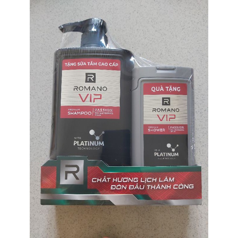Dầu gội hoặc Sữa tắm cao cấp Romano Vip 650g