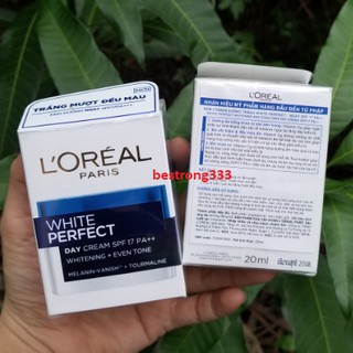 Kem dưỡng trắng da vitamin L’Oreal Paris White Perfect ban ngày SPF17 PA++ 20ml