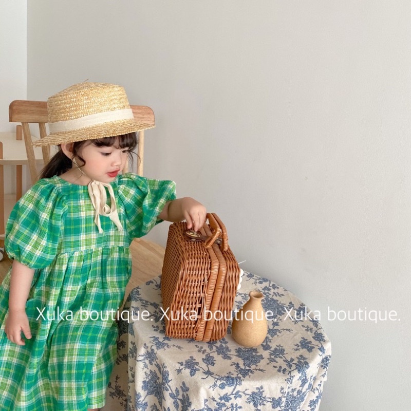 Váy Cộc Tay Mùa Hè Váy Bé Gái SKYBOMA KIDS Mẫu Mới 2022 Cho Bé Gái [Ảnh Thật]