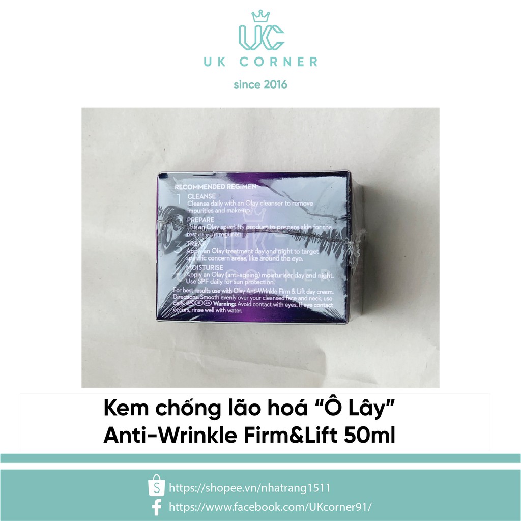 Kem chống lão hóa Olay 0Iay Anti-Wrinkle Firm and Lift 50mL