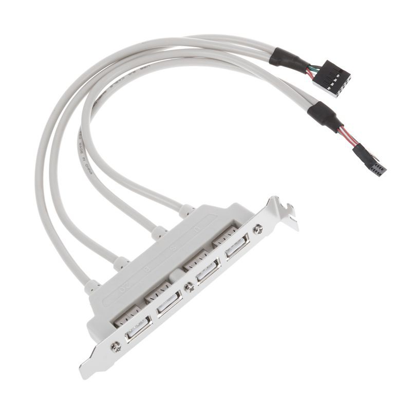 Dây cáp bo mạch chủ USB chuyển đổi cổng 9 chấu sang 4 cổng USB 2.0 tiện lợi