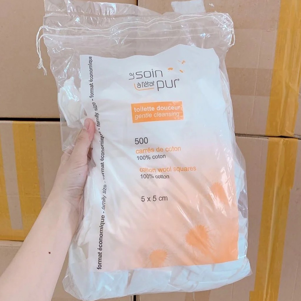 Bông Tẩy Trang Pháp TETRA 600 Miếng