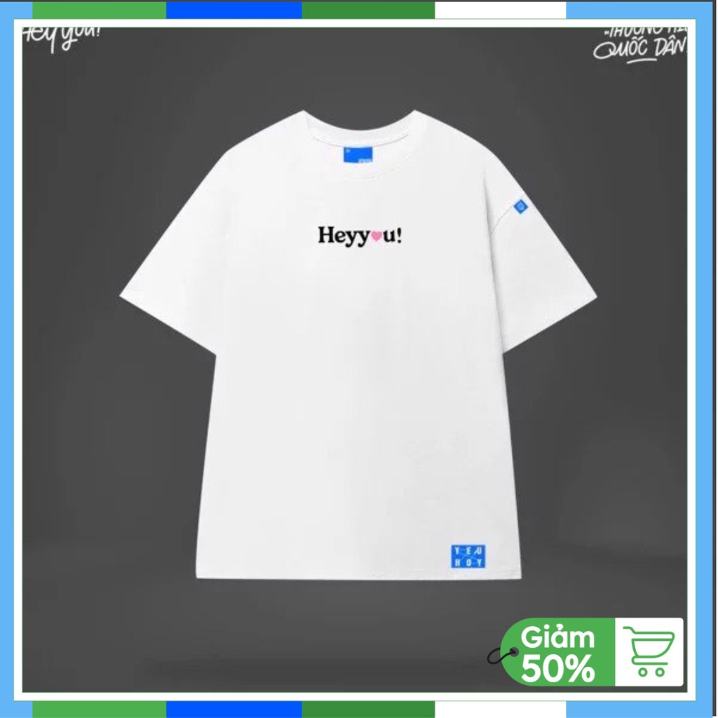 Áo thun nữ nam Heyyou tay lỡ form rộng, áo phông nam nữ Oversize Unisex chất cotton siêu đẹp vải dày dặn AT30 | BigBuy360 - bigbuy360.vn