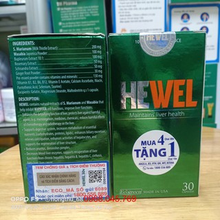HEWEL lọ 30 viên
