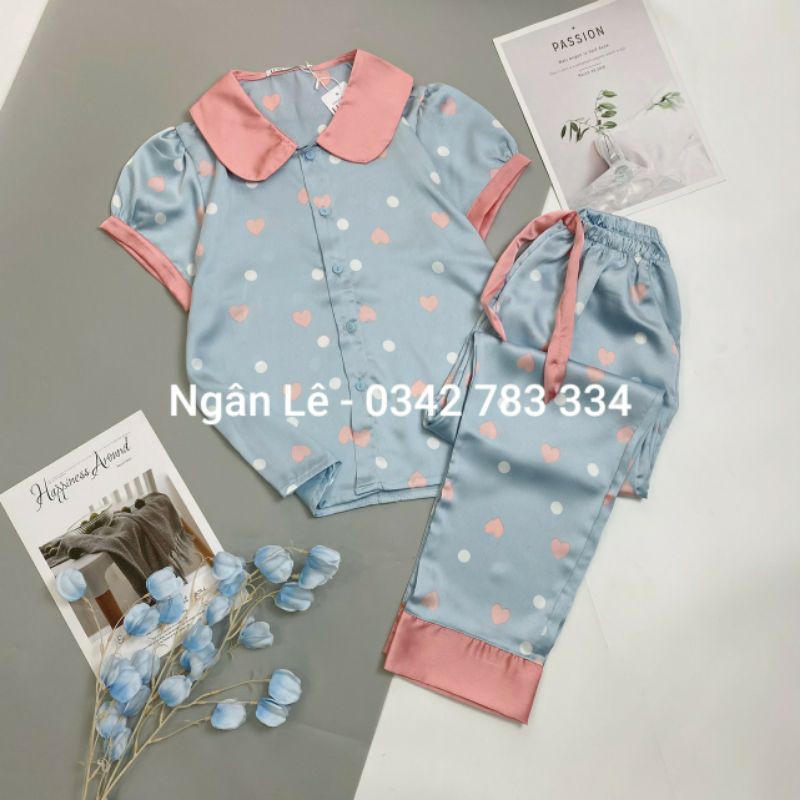 Bộ pijama lụa satin
