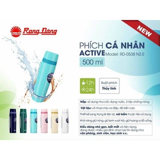 phích nước cá nhân 450ml/500ml Rạng Đông
