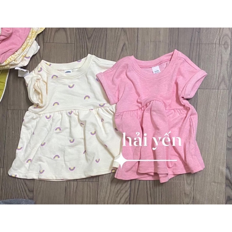 ÁO VÁY oldnavy chất nỉ da cá cho bé