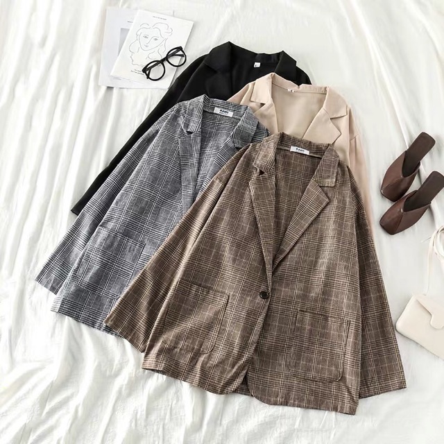 Áo blazer kẻ 1 cúc order | BigBuy360 - bigbuy360.vn