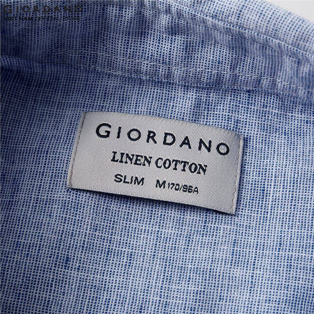 Áo Sơ Mi Nam Linen Dài Tay Giordano Oxford 01049201