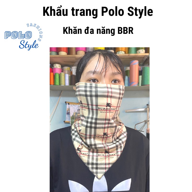 Khăn đa năng thời trang Polo Style, đẹp, đeo thoải mái, dễ thở, chống nắng, chống bụi mịn