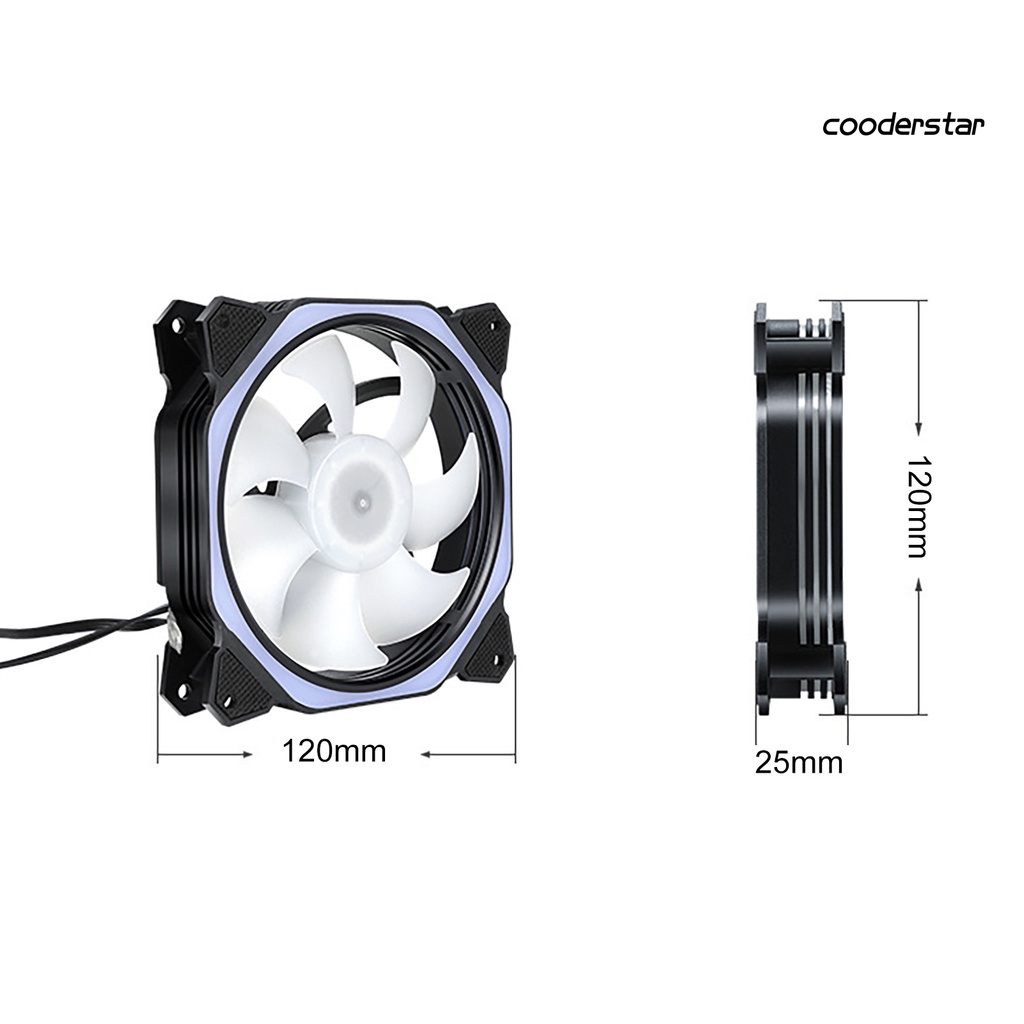 Quạt tản nhiệt máy tính có đèn LED RGB 12cm tiếng ồn thấp