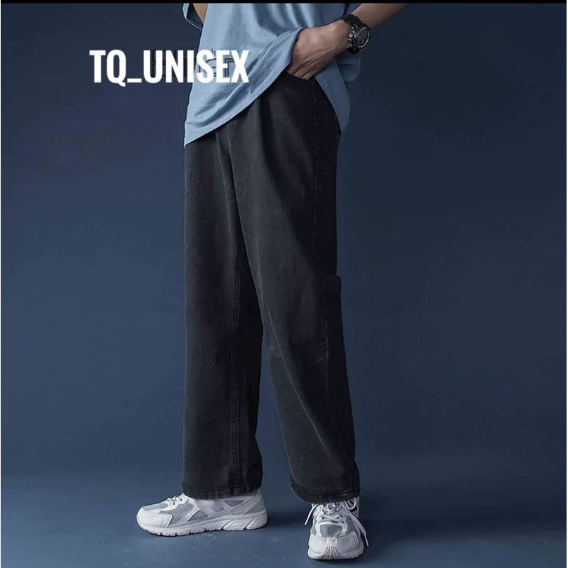 Quần Jean Nam Ống Rộng Unisex