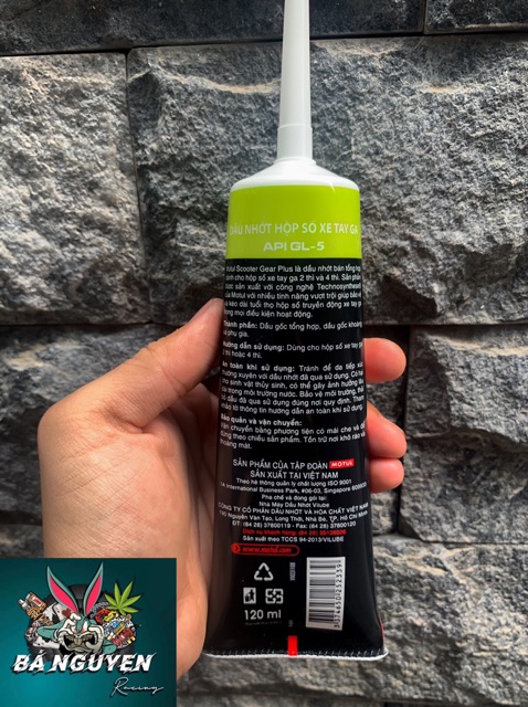 Dầu nhớt láp xe ga MOTUL Scooter Gear Plus 80W90 GL-5 120ml