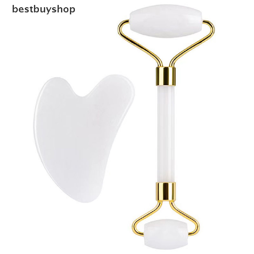 Đồ cạo thanh lăn đá ngọc Gua sha chăm sóc da mặt giảm lão hóa