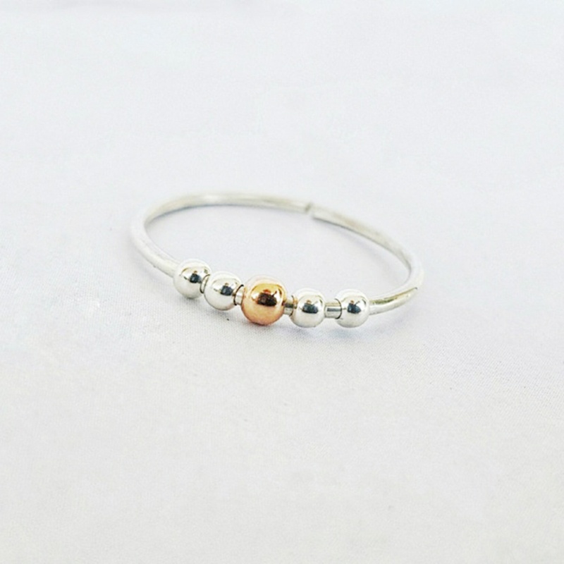 Nhẫn Xoay Mạ Đồng Giảm Căng Thẳng Cho Nam Nữ