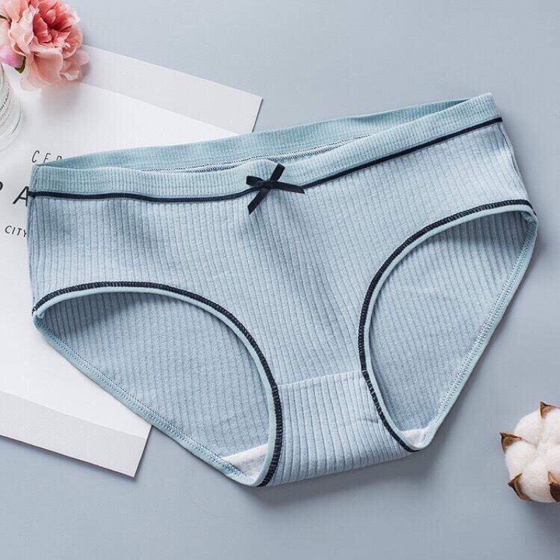 Quần Chip Cotton Đính Nơ Kháng Khuẩn (1 Cái)