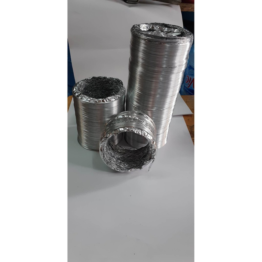 Ống bạc, ống thông khói, set 1m , Cổ dê đai xiết các cỡ