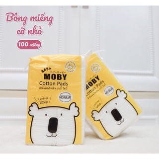 Bông Miếng Baby Moby Cỡ Nhỏ (100 miếng/gói)