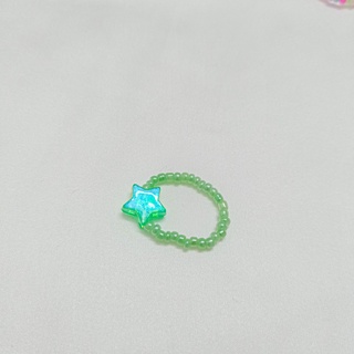 [RẺ VÔ ĐỊCH] nhẫn hạt cườm handmade trái tim/ sao