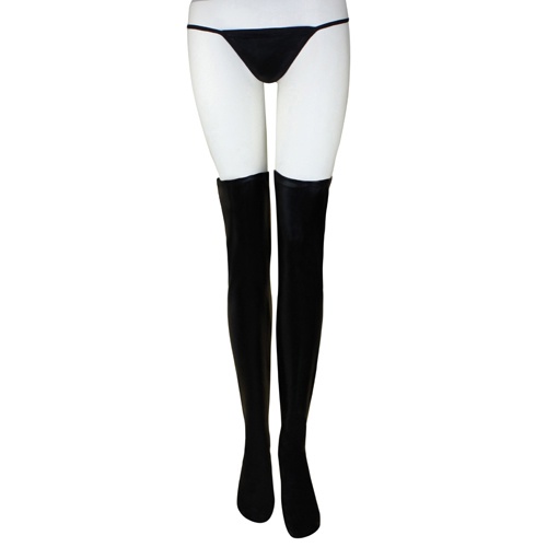 Đôi tất latex dài đến bắp chân phong cách gothic cho phái nữ