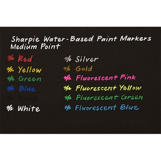 Bút sơn nước vẽ đa chất liệu Sharpie Water Based Medium 1.5mm (Cây lẻ)