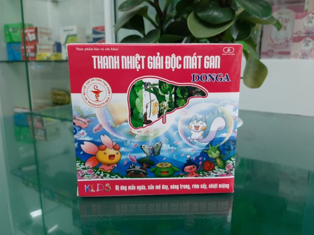 Thanh Nhiệt Mát Gan DongA hỗ trợ giảm các triệu chứng, sẩn mề đay, nóng trong, rôm sẩy, nhiệt miệng