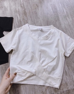 ÁO LỠ CHÉO EO TAY NGẮN