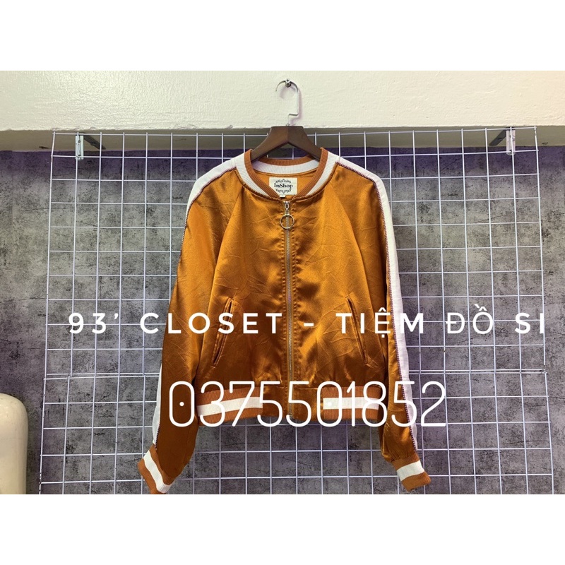 Áo Bomber vàng ánh kím (Link gửi khach chốt live)