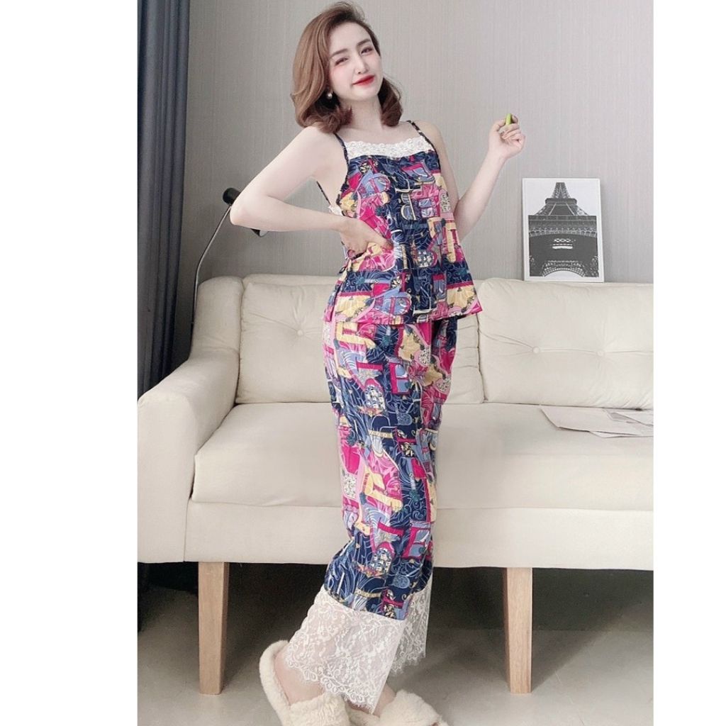 Đồ ngủ nữ❣️FREE SHIP❣️Đồ ngủ sexy lụa Satin cao cấp mềm mại xinh xắn &lt; 60kg