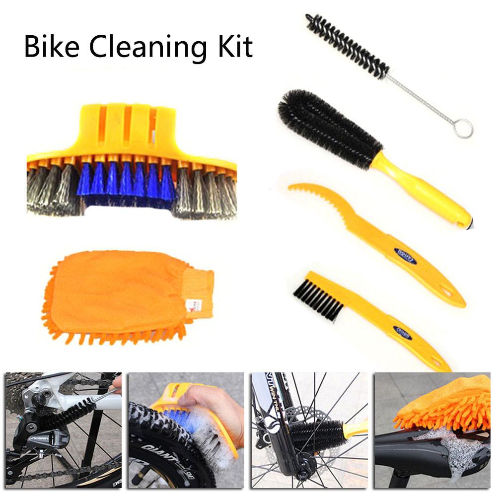 Bộ dụng cụ vệ sinh và bảo dưỡng xe đạp Bộ sáu chiếc