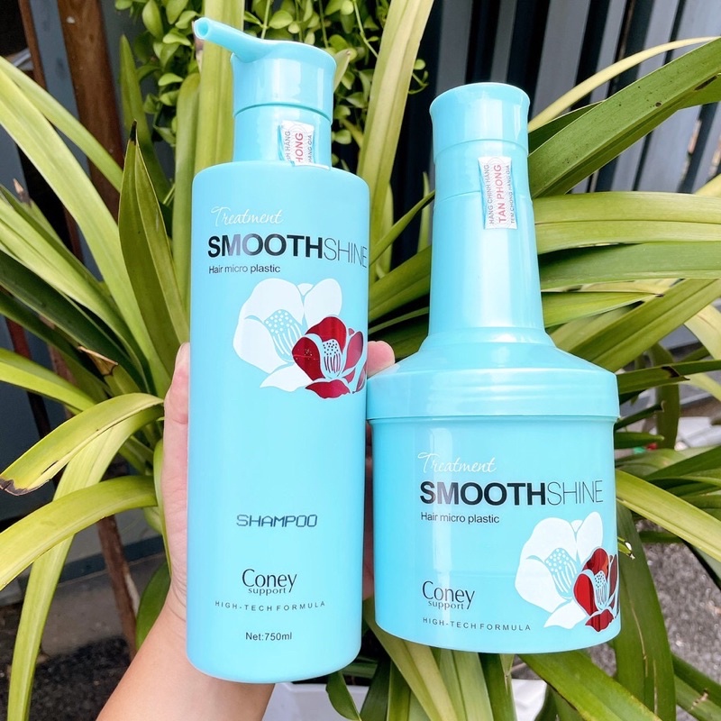 Dầu hấp siêu mượt phục hồi tóc hư tổn nặng Coney Smoothshine 500ml